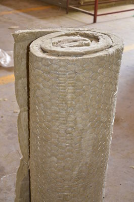 Fireproof stonewool Insulation Blanket With Wire Mesh Custom