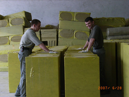 Low Thermal Conductivity stonewool Insulation Board , Mineral Wool Slabs OEM