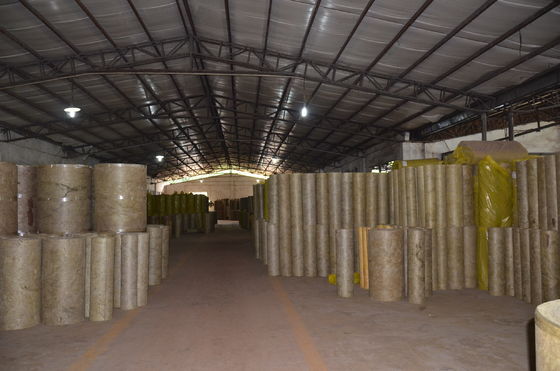 High Density stonewool Pipe Insulation Material Heat Resistant ISO CE